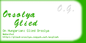 orsolya glied business card